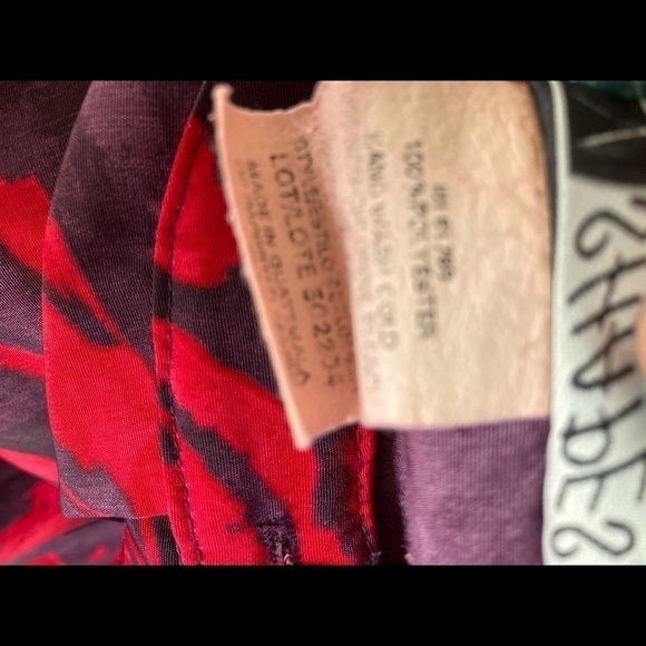 Vintage C.M.Shapes 3X leaves  Print Blouse Gorgeous 1980’s padded shoulders - Picture 12 of 12